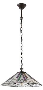 Endon 63938 - Полилей на верига Tiffany ASTORIA 1xE27/60W/230V Ø 48 см
