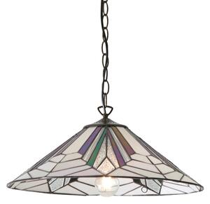 Endon 63938 - Полилей на верига Tiffany ASTORIA 1xE27/60W/230V Ø 48 см