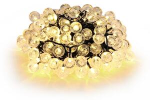 Brilagi - Соларна LED декоративна гирлянда BUBBLE 100×LED / 8 режима, 10 м, IP65, топла бяла светлина