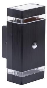 Екстериорен аплик със сензор NIZZA 2xGU10/35W/230V IP65