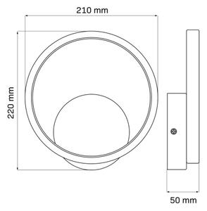 LED аплик ROMAN LED/11,5W/230V 4000K черен