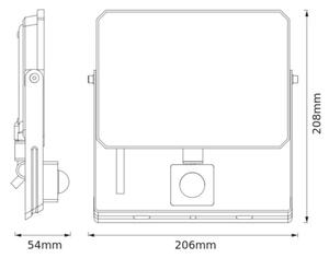 Ledvance - LED прожектор със сензор FLOODLIGHT LED/50W/230V 3000K IP65