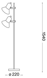 Ideal Lux - Подова лампа POLLY 2xE27/60W/230V черна