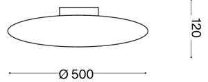 Ideal Lux - Таванно осветително тяло SMARTIES 3xE27/42W/230V Ø 50 см бяло