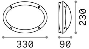 Ideal Lux - Екстериорен аплик MADDI 1xE27/23W/230V IP66 черен