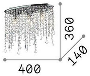 Ideal Lux - Таванно осветително тяло RAIN с кристали 3xE14/40W/230V лъскав хром
