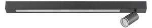 LED Плафониера ПАРИЖ LED/24W/230V + 1xGU10/10W черен