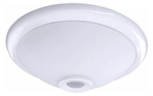 Плафон с датчик за движение MANA 2xE27/40W/230V Ø 30 см бял