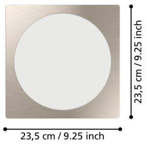 Eglo 901411 - LED вградено осветително тяло FUEVA LED/18,5W/230V 21,6x21,6 cm хром