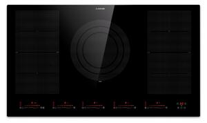 Klarstein Masterzone 90 Flex, индукционен плот, макс. 12 600 W, вграден, 5 зони Flex, технология ThermoBoost, Smart Flex