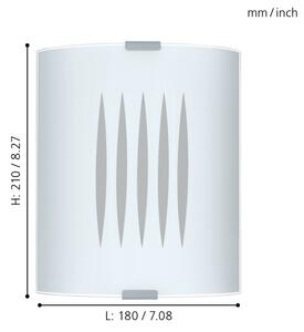 EGLO 83132 - Таванна Стенна лампа GRAFIK 1xE27/60W