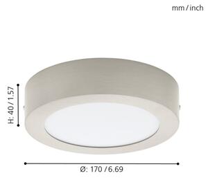 Eglo 94523 - LED таванно осветително тяло FUEVA 1 LED/10,9W/230V
