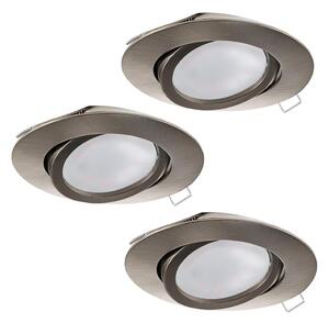 Eglo 31689 - Комплект от 3 LED вградени осветителни тела TEDO 3xGU10-LED/5W/230V