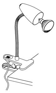 Eglo 94329 - LED лампа на клипс RICCIO 1xGU10-LED/3W/230V
