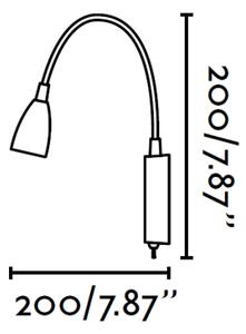 FARO 40994 - Стенна лампа LOKE LED/3W/230V