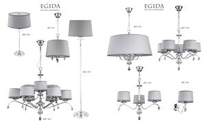 Jupiter 1607 - EG K CH - Аплик EGIDA 1xE27/60W/230V сив