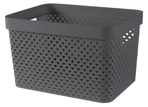 Тъмносива пластмасова кутия за съхранение 35,5x26x22 cm Pure – Curver