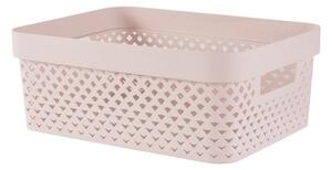 Светлорозова пластмасова кутия за съхранение 36x27x14 cm Pure – Curver