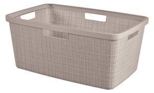 Кафяво-сив пластмасов кош за пране 46 l Jute – Curver
