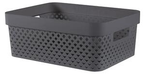 Тъмносива пластмасова кутия за съхранение 36x27x14 cm Pure – Curver