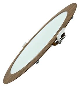 LED Лампа за окачен таван CIRCLE LED/18W/230V 4200K Ø 22 см кафяв
