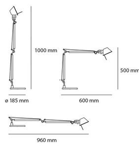 Artemide AR A015100+AR A003900 КОМПЛЕКТ - димируема LED лампа TOLOMEO LED/9W