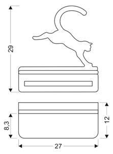 LED Детски аплик с рафт JUMPING CAT LED/5W/230V
