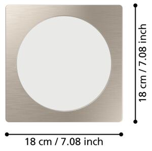 Eglo 901409 - LED вградено осветително тяло FUEVA LED/10,5W/230V 16,6x16,6 cm хром