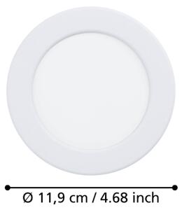 Eglo 901396 - LED вградено осветително тяло FUEVA LED/6,3W/230V Ø 11,9 см бяло