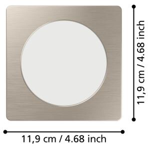 Eglo 901408 - LED Вградено таванно осветително тяло FUEVA LED/6,3W/230V 11,9x11,9 cm хром