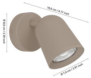 Eglo 902343 - Стенно точково осветително тяло CAMALDOLI 1xGU10/5W/230V бежово