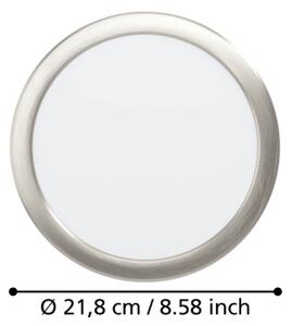 Eglo 901407 - LED вградено таванно осветително тяло FUEVA LED/18,5W/230V диаметър 21,6 см хром
