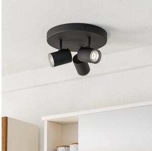 Eglo 901965 - Точково осветително тяло за баня CONSUMA, 3x GU10 / 5W / 230V, IP44, черно