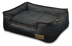 Тъмносиньо легло за домашни любимци за куче 46x57 cm Lounge Bed Denim Medieval Blue / Dark Chocolate S – P.L.A.Y