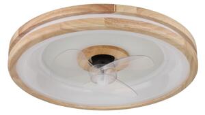 Globo 03650 - LED Плафониера с вентилатор GATIAN LED/30W/230V кафяв + д.у
