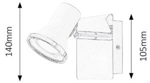 Rabalux 5497 - LED За баня Стенна лампа STEVE 1xGU10/50W/230V