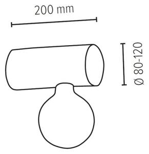Spot-Light 6994151 - Аплик TRABO 1xE27/25W/230V