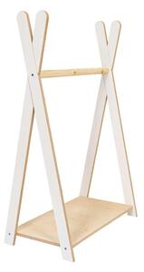 Бяла/в естествен цвят детска закачалка от декор от бор 60x97 cm Montessori – Meowbaby