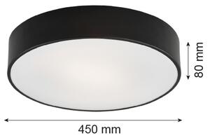 Argon 1186 - Плафон DARLING 3xE27/15W/230V Ø 45 см черен