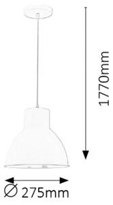 Rabalux 2578 - Полилей DEREK 1xE27/60W/230V черна