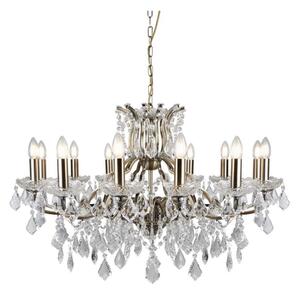 Searchlight - Кристален полилей на верига PARIS 12xE14/40W/230V