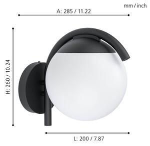 Eglo 98731 - Външна стенна лампа VECCHIA 1xE27/28W/230V IP44