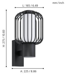 Eglo 98721 - Външна стенна лампа RAVELLO 1xE27/28W/230V IP44