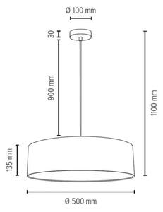 Spot-Light 57650127 - Полилей JOSEFINA 3xE27/25W/230V на кабел