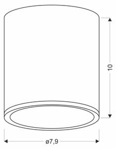Таванна лампа TUBA GU10/15W/230V