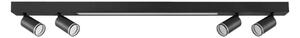 LED Плафониера ПАРИЖ LED/24W/230V + 4xGU10/10W черен