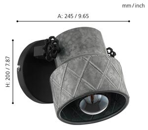 Eglo 39868 - Настенно осветително тяло HILCOTT 1xE27/40W/230V