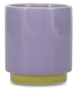 Зелена/лилава глинена чаша 130 ml Duo – ONA