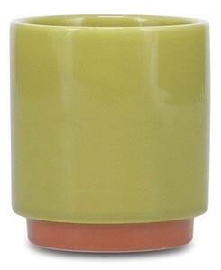 Зелена/оранжева глинена чаша 130 ml Duo – ONA