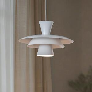 Luminex Висяща лампа Plato, бяла, метал, Ø 38 cm, E27, Затъмняване, Бял, Дневна/трапезария, Метал, Модерен